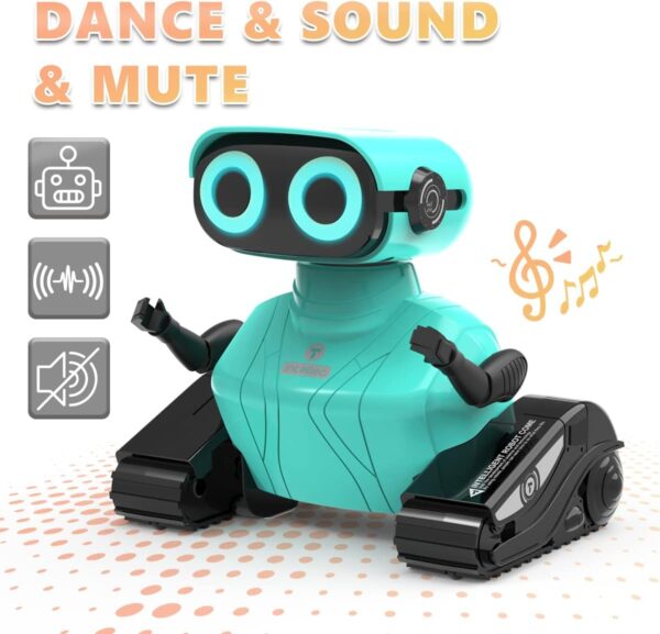 GILOBABY Robot Toys, Remote Control Robot Toy, RC Robots for Kids with LED Eyes, Flexible Head & Arms - Image 4