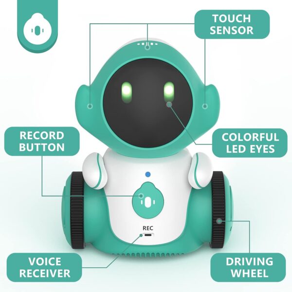 GILOBABY Robot Toys, Rechargeable Smart Talking Robots for Kids, Intelligent Robot with Voice Controlled - Image 3