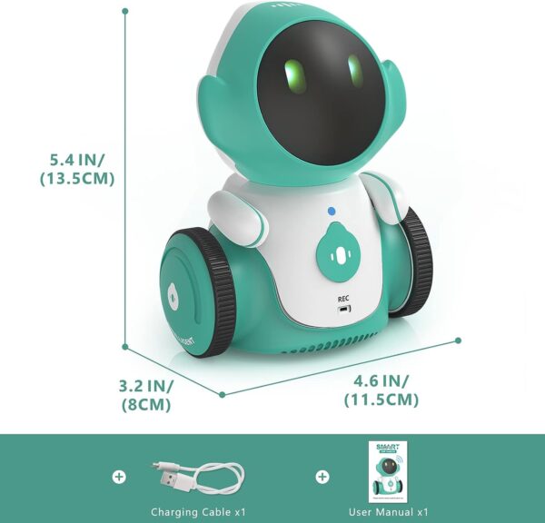 GILOBABY Robot Toys, Rechargeable Smart Talking Robots for Kids, Intelligent Robot with Voice Controlled - Image 2