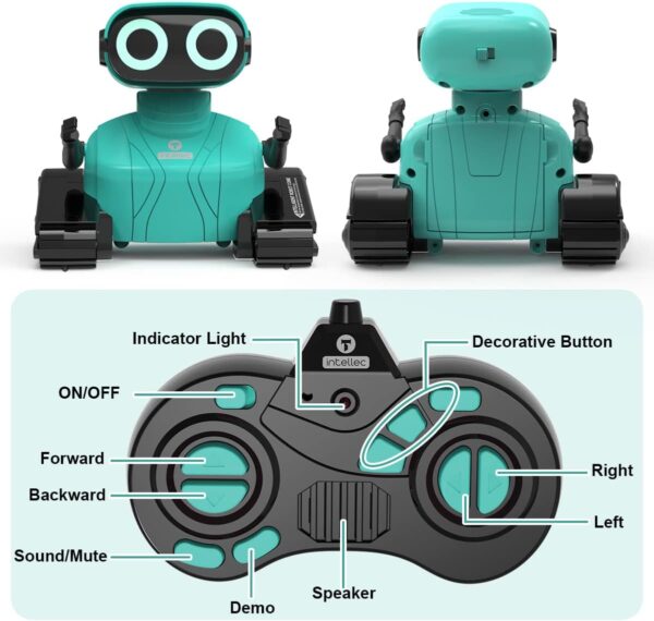 GILOBABY Robot Toys, Remote Control Robot Toy, RC Robots for Kids with LED Eyes, Flexible Head & Arms - Image 3