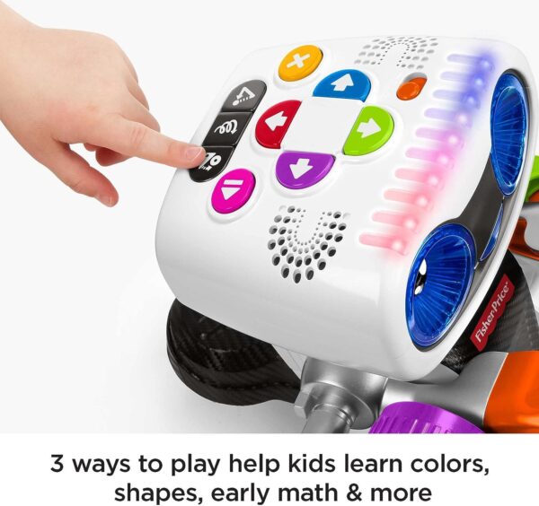 Fisher-Price Preschool Stem Learning Toy Code ‘N Learn Kinderbot Electronic Robot With Lights & Games For Ages 3+ Years - Image 4