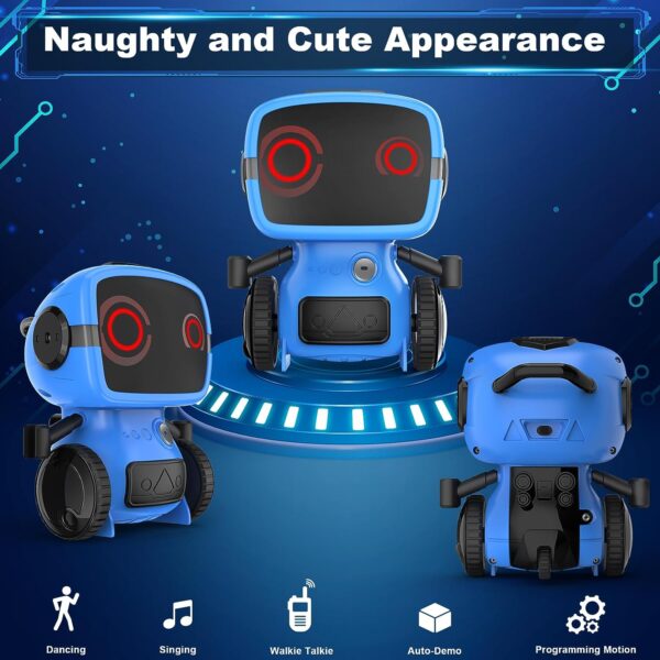 Dandist Robot Toys for Boys & Girls, Remote Control Robot for Kids, Auto-Demonstration, Talkie, and Programming Functions - Image 2