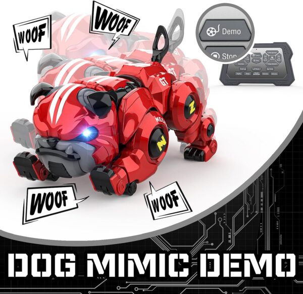 Lterfear Robot Dog Toys for Boys, Remote Control Robot Toy, Rechargeable Programing Stunt Robo Dog with Sing - Image 5