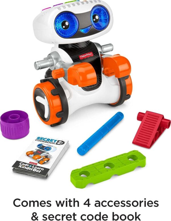 Fisher-Price Preschool Stem Learning Toy Code ‘N Learn Kinderbot Electronic Robot With Lights & Games For Ages 3+ Years - Image 3