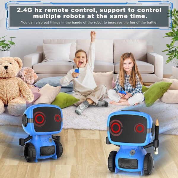 Dandist Robot Toys for Boys & Girls, Remote Control Robot for Kids, Auto-Demonstration, Talkie, and Programming Functions - Image 5